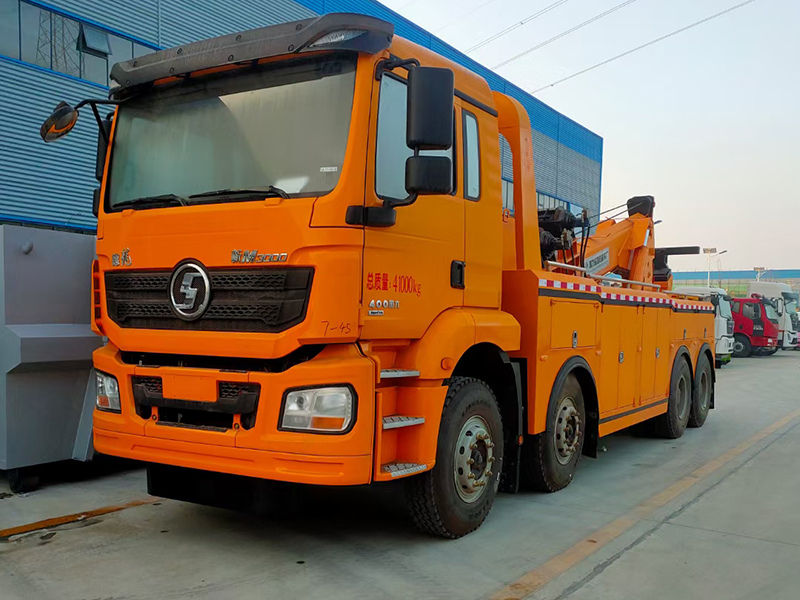 陝汽前四後八一拖一清障車